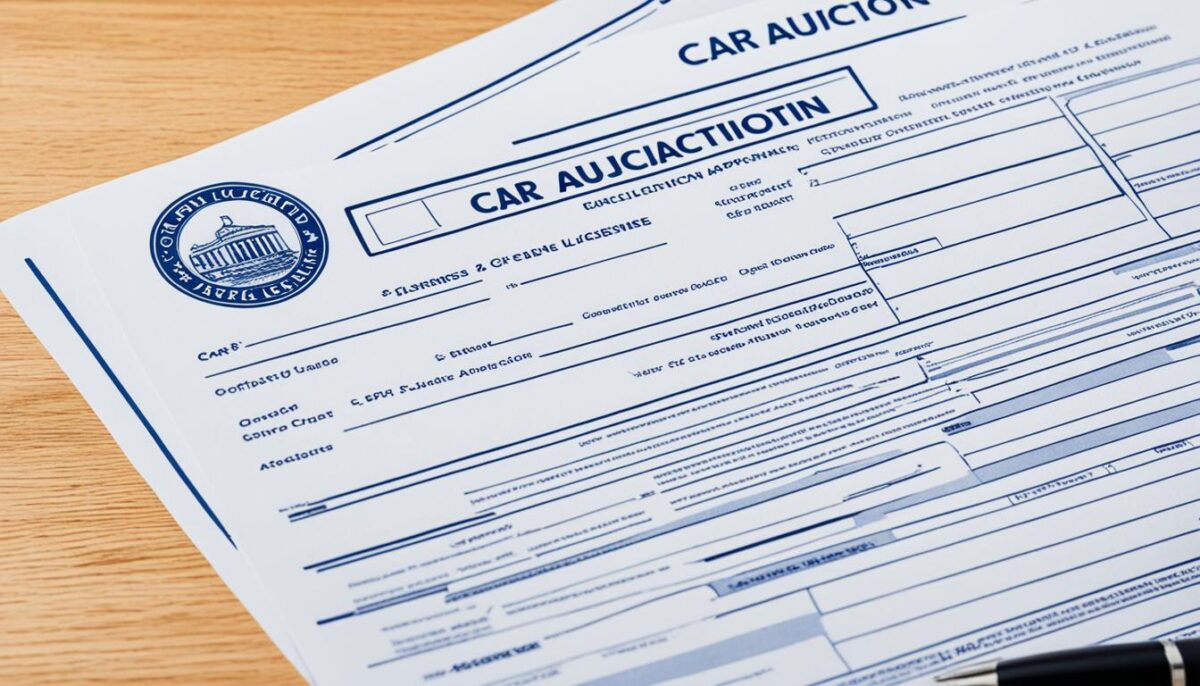 Car Auction License Application
